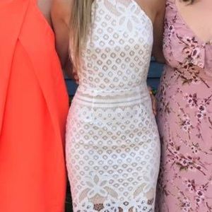 White lace dress